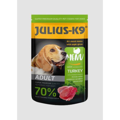 Julius K-9 | Felnőtt kutyáknak | Alutasakos | Pulyka - 125 g