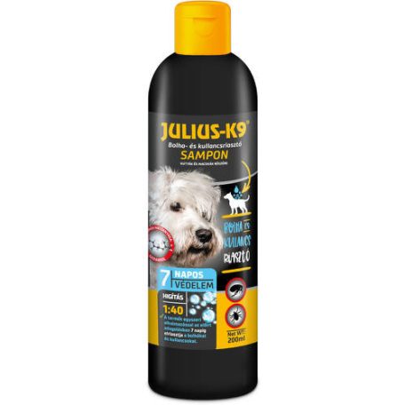 Julius-K9 | Bolha- és kullancsriasztó hatású kutyasampon – 200 ml