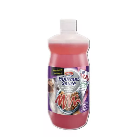 Panzi Delicious Gourmet Sauce – Májas ízesítésű öntet száraz eledelre – 500 ml