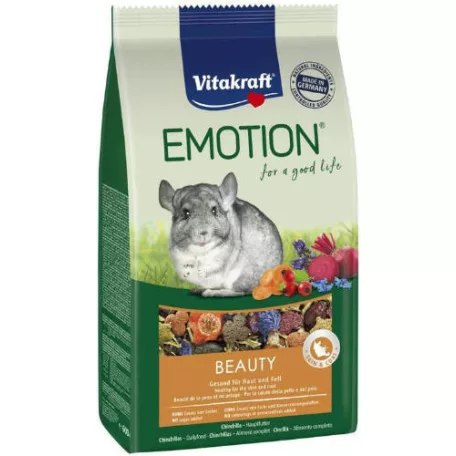 Vitakraft Emotion Beauty | Teljes értékű eledel csincsilláknak – 600 g