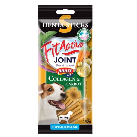 Panzi | FitActive | Denta-Sticks Hypoallergenic Joint "S" | Felnőtt kutyáknak | Jutalomfalat | Kollagén, répa - 170 g