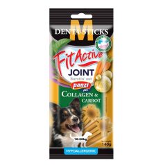   Panzi | FitActive | Denta-Sticks Hypoallergenic Joint "M" | Felnőtt kutyáknak | Jutalomfalat | Kollagén, répa - 170 g