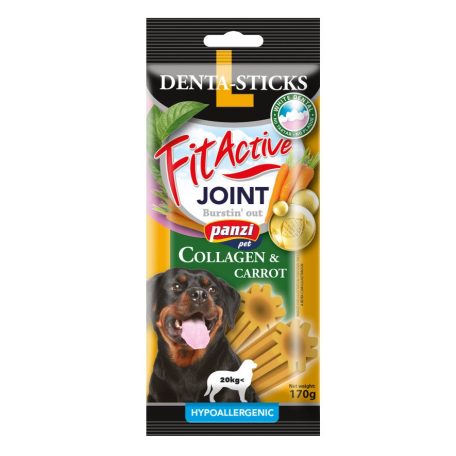 Panzi | FitActive | Denta-Sticks Hypoallergenic Joint "L" | Felnőtt kutyáknak | Jutalomfalat | Kollagén, répa - 170 g