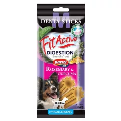   Panzi | FitActive | Denta-Sticks Hypoallergenic Digestion "M" | Felnőtt kutyáknak | Jutalomfalat | Kurkuma, rozmaring - 170 g