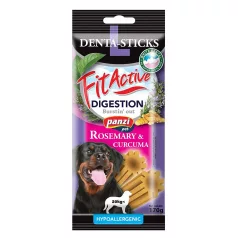   Panzi | FitActive | Denta-Sticks Hypoallergenic Digestion "L" | Felnőtt kutyáknak | Jutalomfalat | Kurkuma, rozmaring - 170 g