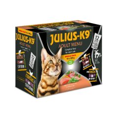   Julius-K9 Adult Menu Special Pack | Szárnyas–halas nedvestáp felnőtt macskáknak – 12×100 g