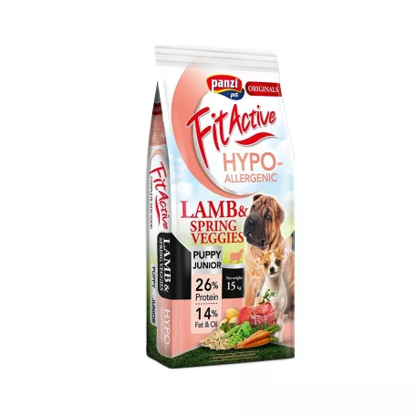Panzi | Originals Hypoallergenic | Kölyök és növendék kutyáknak | Száraztáp | Bárány és tavaszi zöldségek - 15 kg