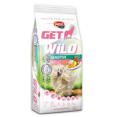   Panzi | Get Wild | Sensitive | Felnőtt kutyáknak | Száraztáp | Csirke és búzamentes | Bárány, rizs és alma - 15 kg