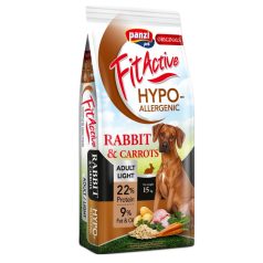   Panzi | Originals Hypoallergenic | Light | Felnőtt kutyáknak | Száraztáp | Nyúl és répa - 15 kg