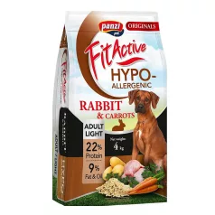   Panzi | Originals Hypoallergenic | Light | Felnőtt kutyáknak | Száraztáp | Nyúl és répa - 4 kg