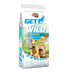   Panzi | Get Wild | Sensitive | Kölyök kutyáknak | Száraztáp | Csirke és búzamentes | Bárány - 15 kg