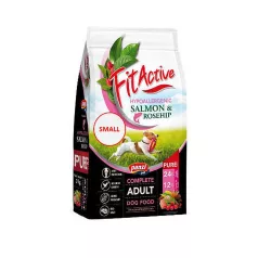   Panzi | FitActive | PURE Hypoallergenic | Kistestű kutyáknak | Száraztáp | Lazac és csipkebogyó - 3 kg