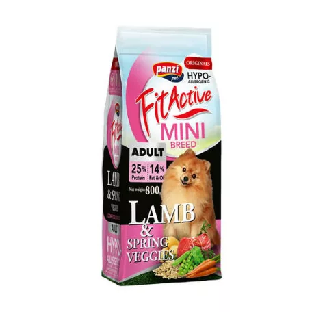 FitActive | ORIGINALS MINI ADULT Active HYPOALLERGENIC - Lamb&Spring Veggies -800g 