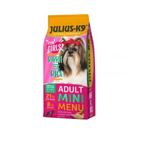 Julius K-9 | MINI FOR GIRLS ADULT HYPOALLERGENIC Rabbit&Rice | nyúl-rizs - 1kg.