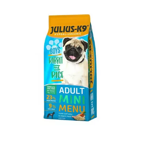 Julius K-9 | MINI FOR BOYS ADULT HYPOALLERGENIC Rabbit&Rice | Nyúl-rizs -1kg.