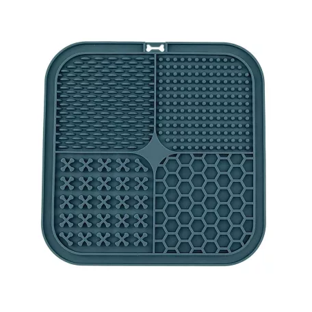 RECORD Licking Mat Szögletes Tál Zöld 20 CM