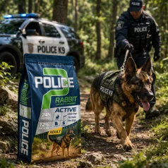   Police | Adult Hypoallergenic Rabbit with Rice & Cranberry – csirkementes, szuperprémium felnőtt kutyatáp – 15 kg + 1,5 kg