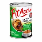 FitActive | Adult Nedveskutyaeledel sertéshússal, rizzsel és zöldborsóval mártásban – 1250 g