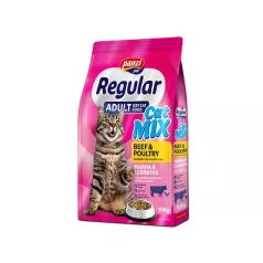   Panzi | Regular Adult Cat Mix | Teljes értékű marhás és szárnyas száraz macskaeledel felnőtt macskáknak – 10 kg