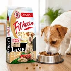   FitActive | Wheatfree Senior / Light Lamb & Rice with Apple | Búzamentes száraz eledel idős és túlsúlyos kutyáknak – 13.2 kg (12+1.2 kg)