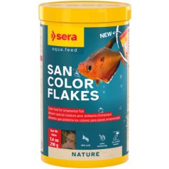   Sera San Color Flakes | Színfokozó lemezes táp minden díszhal számára – 1000 ml / 210 g