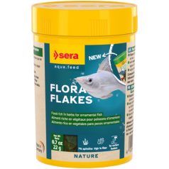   Sera Flora Flakes | Növényi lemezes táp növényevő díszhalak számára – 100 ml / 22 g