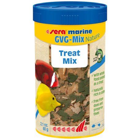 Sera Marine GVG-Mix Nature | Prémium tengeri haltáp csemege falatokkal – 100 ml / 22 g