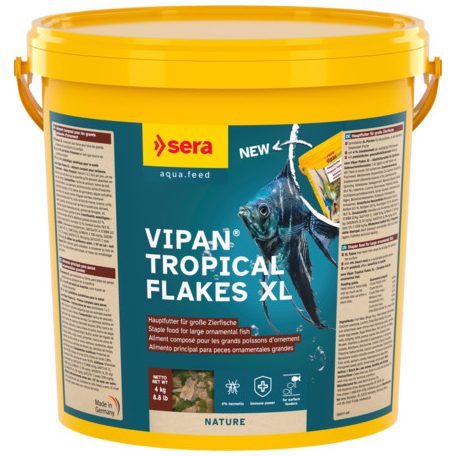 Sera Vipan XL | Prémium nagy lemezes alapeleség nagytermetű díszhalak részére – 20 liter / 4 kg