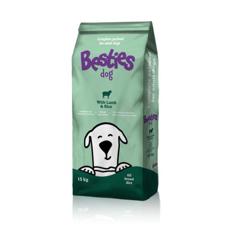 Besties Dog bárány rizzsel száraz kutyatáp 15 kg