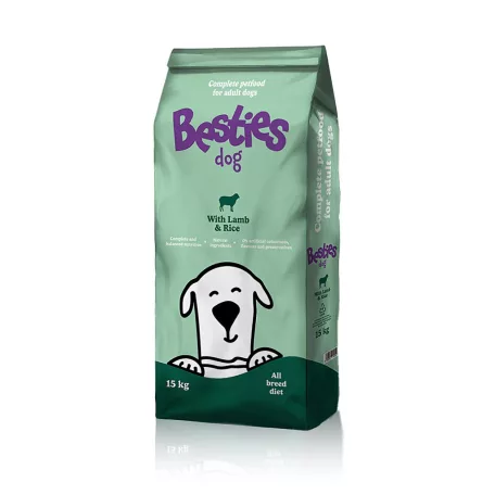 Besties Dog bárány rizzsel száraz kutyatáp 15 kg