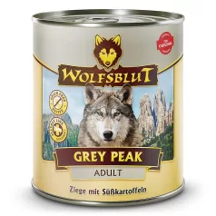   Wolfsblut Grey Peak Adult Kecskehús Édeburgonyával Konzerv nedves kutyatáp 800 g