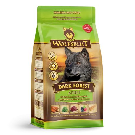 Wolfsblut Dark Forest Adult Vadhús Édesburgonyával száraz kutyatáp 500g