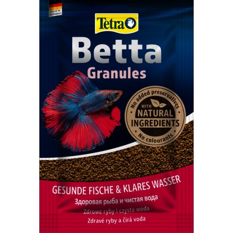 Tetra Betta Granules | Prémium szemcsés eleség sziámi harcoshalak számára – 5 g (tasakos kiszerelés)