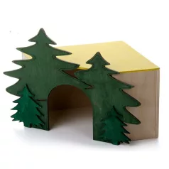 JK Sarok faház rágcsálóknak - 19.5 x 19.5 x 19 cm