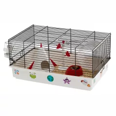   Ferplast Criceti 9 Space | Galaktikus témájú hörcsögketrec kiegészítőkkel és dekorációval – 46 x 30 x 22 cm