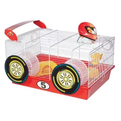   Ferplast Criceti 9 Formula | Kompakt és színes hörcsögketrec teljes felszereléssel – 46 × 29,5 × 23 cm