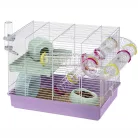 Ferplast Laura | Kétszintes moduláris hörcsögketrec külső csőrendszerrel – 46 x 29,5 x 37,5 cm