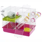 Ferplast Laura | Kétszintes moduláris hörcsögketrec külső csőrendszerrel – 46 x 29,5 x 37,5 cm