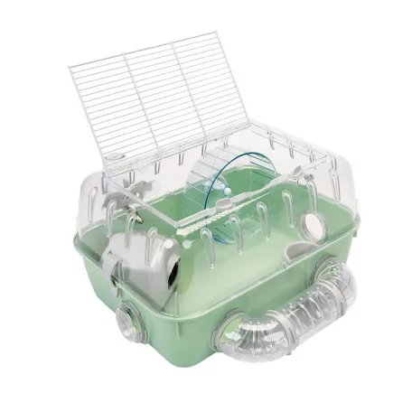 Ferplast Combi 1 | Moduláris hörcsögketrec átlátszó tetővel és teljes felszereléssel – 40,5 × 29,5 × 22,5 cm
