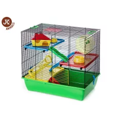   JK | Rágcsáló ketrec tartozékokkal  zöld - 50×33×44.5 cm