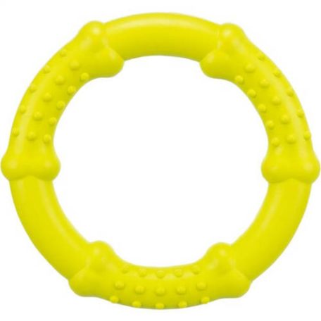 Trixie Ring Toy | Natúr gumi játék (barázdás karika) kutyák részére - 16 cm