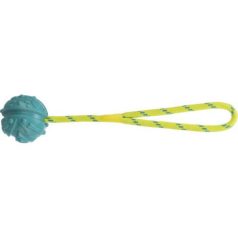   Trixie Aqua Toy Ball on Rope | Natúr gumi játék (labda kötéllel) kutyák részére - 7x35 cm