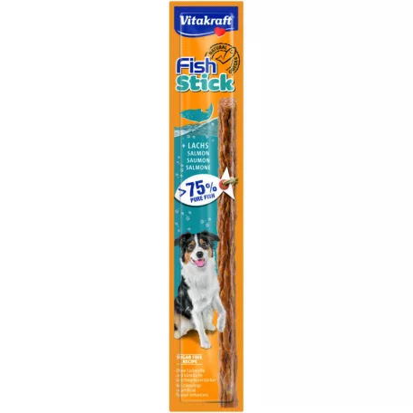 Vitakraft Fish Stick | Halas jutalomfalat pálcika lazaccal kistestű kutyák részére – 15 g