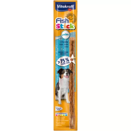 Vitakraft Fish Stick | Halas jutalomfalat pálcika pisztránggal kistestű kutyák részére – 15 g
