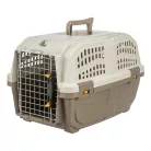 Trixie | Transport Box Skudo | biztonságos, jól szellőző szállítóbox kisállatoknak – tópszín/homok, (XS), 30 × 32 × 49 cm, max. 12 kg