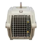 Trixie | Transport Box Skudo | biztonságos, jól szellőző szállítóbox kisállatoknak – tópszín/homok, (XS), 30 × 32 × 49 cm, max. 12 kg