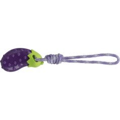   Trixie Aubergine on a Rope | Játék (padlizsán, kötélen) kutyák részére - 20x39 cm