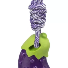   Trixie Aubergine on a Rope | Játék (padlizsán, kötélen) kutyák részére - 20x39 cm