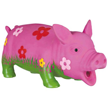 Trixie Pig Dog Toy | Latex játék (virágos disznó) kutyák részére - 20 cm