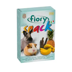   Fiory | SNACK Dried Fruits for D.Rabbits/G.-Pigs | Kiegészítő nyúl eleség, szárított gyümölcs ízesítéssel - 60 g  